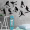 8er Set Stunt Scooter Wandaufkleber Jungenzimmer Kinderzimmer Stunt Scooter Fahrrad Sport Wandtattoo Schlafzimmer Vinyl Dekoration 56cmwidex77cmhigh