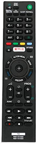 VINABTY RMT-TX100D RMT-TX102D Telecomando di ricambio per Sony smart TV bravia con pulsanti Netflix