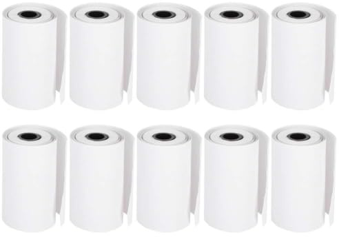 Papier Thermique pour Mini Imprimante Portable 10 Rouleaux Compatible avec Imprimantes Photo Bluetooth Sans Fil, Papier Photo 2 Pouces, Papier Auto