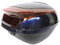 ZXCASDF Topcase Motorradkoffer, Hinterhelm Aufbewahrungskoffer,Top Case Box,Top Case Universal, Helmkoffer Für Roller, Motorrad, Mofa & Quad,Dark Blue