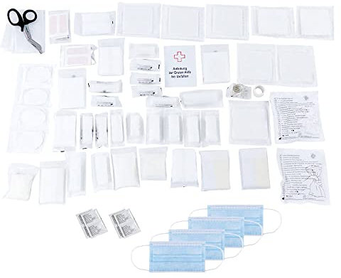 ERSTEHILFESHOP BIGPACK 10 x Erste-Hilfe-Nachfüllset DIN 13169 für Verbandskästen und -koffer, Art.-Nr. 608919 | Erste Hilfe Füllung | Nachfüllpack