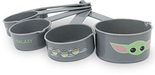 Disney Star Wars The Mandalorian Measuring Cups - Adorable Baby Yoda Measuring Cups for Kitchen