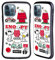 Head Case Designs Offiziell Offizielle Peanuts Snoopy-Aufkleberdruck Trends Hybride Handyhülle Hülle Huelle kompatibel mit Apple iPhone 12 / iPhone 12 Pro