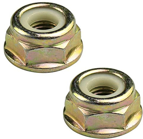 通用 2 Pieces Left Hand Reverse Thread Nut M10x1.25, 22*11mm, Alloy Steel, Lawn Mower Nut