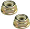 通用 2 Pieces Left Hand Reverse Thread Nut M10x1.25, 22*11mm, Alloy Steel, Lawn Mower Nut