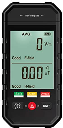 Geigerzähler - ET925 Nuklear Geigerzähler Radioaktivität, Tragbarer Geigerzähler Dosimeter, Professioneller Geigerzähler Strahlungsdetektor, Electromagnetic Radiation Tester with 3 Color Lights
