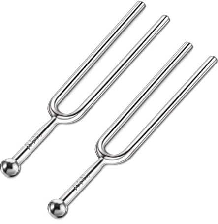 Stimmgabel Edelstahl Stimmgabel 440Hz Stimmgabel Standard Stimmgabel Stimmgerät für Standard Musikinstrumente Gitarre Violine Tuner Gerät 2PC