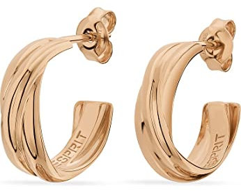 ESPRIT Damen-Creolen 925er Silber One Size Roségold 32022941