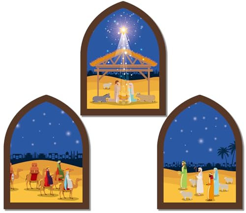 Weihnachtskrippe, Tischdekoration, Krippe, Tafelaufsätze, Bauernhaus, Urlaubsdekoration, Vintage-Holzkrippe, Tischdekorationen für Weihnachten, Inneneinrichtung