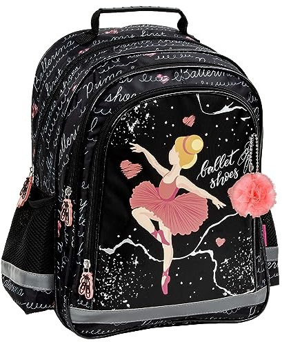 Derform PL15BBL11, Schulrucksack 15 B Ballerina 11, Multicolor