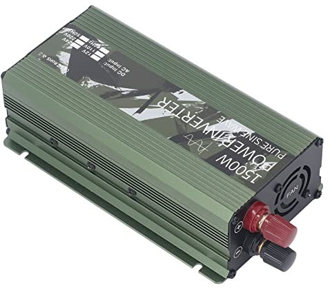 1500 W Reiner Sinus-Wechselrichter, DC 12 V auf AC 220 V Solarstrom-Auto-Wechselrichter mit Leisem Lüfter