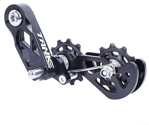 Tendeur de chaîne de vélo Guide de chaîne de vélo Protecteur Utilisation pour 8 vitesses jusqu'à 12 vitesses Guide de chaîne de vélo pour VTT Vélo de course de route