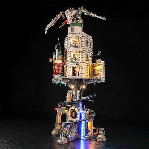 Led Licht Set Kompatibel mitLego 76417 Gringotts Zaubererbank – Sammleredition (Kein Modell), Dekorationsbeleuchtungsset für Gringotts Wizarding Bank – Collectors' Edition -Standard Version