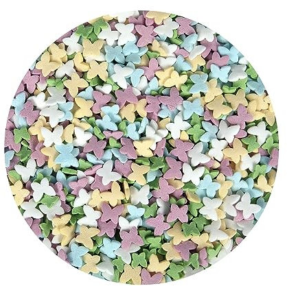 BrandNewCake® Schmetterlings-Konfetti 60g - Streusel - Sprinkles - Torten-Dekoration