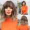 testar Kurze Braune Perücke Mit Pony Ombré Blonde Haarperücken Für Frauen Natürliche Gewellte Bob Perücken Kurze Lockige Perücke Synthetische Perücken Für Mädchen Tägliche Partykleidung