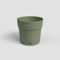 Artevasi Capri Wide Pot, Réserve d'eau, Pot en Plastique, 40cm, Couleur: Vert cendré