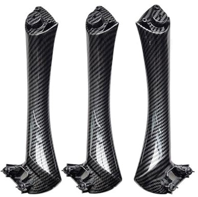 MESKEL Car Interior Door Pull Handle for BMW 3 Series E90 E91 316 318 320 325 328i LHD RHD Car Interior Armrest Carbon Fiber Door Pull Handle with Cover Trim (Color : RHD Inside Set)