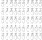 Plastic White Curtain Hooks - 50 Pcs Track Gliders for Caravan, Ceiling & Shower Curtains