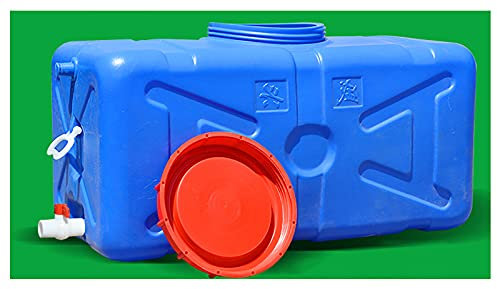 Réservoir d'eau Seau de collecte d'eau de pluie rectangulaire Seau à enzymes Seau d'eau portable Récipient d'eau portable de 50 L avec robinet Réservoir de conteneurs de stockage d'eau de grande cap
