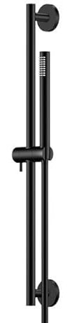 Steinberg Serie 340 Brausegarnitur, inkl. Stabhandbrause und Brauseschlauch, Brausestange 600mm, 3401600S, Farbe: Matt Black