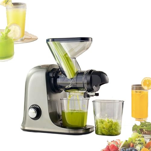 Exprimidor De Prensa En Frío, Máquinas Exprimidoras De Alto Rendimiento De Jugo De 100 W con Filtro Ultradenso, Separación Automática De Jugo Y Fácil De Desmontar, Exprimidores De Bajos Decibeles