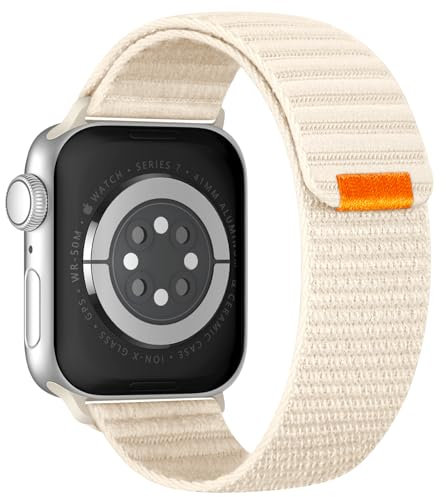 Joehwerr Fabric Band Compatible with Apple Watch Straps 46mm 49mm 45mm 44mm 42mm 41mm 40mm 38mm Women Men, Nylon Stretchy Breathable Sport Loop for iWatch se Ultra3/2/1 Series 11 10 9 8 7 6 5 4