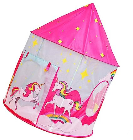 IMIKEYA Tente de Jeu Pliable pour Garçon et Filles Maisonnettes Chic Tente d'Intérieur 1 Ensemble Fenêtres pour Chambre d'Garçon et Filles Développe Créativité