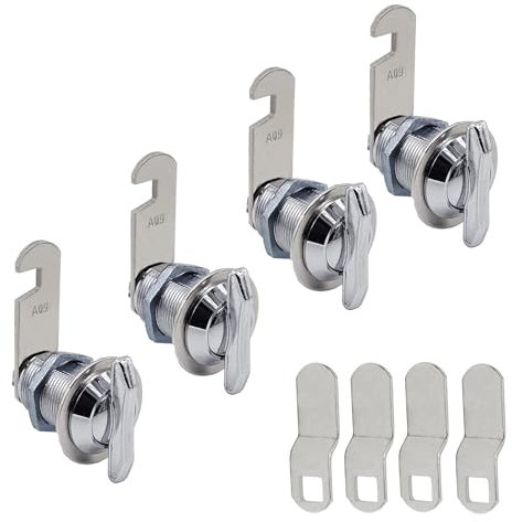 Secure Cams Lock 5/20.3 cm/2.5 cm Cierres de puerta sin llave, fácil de instalar, cerradura de levas sin llave, instalación simple para gabinetes, buzón de correo, cerradura de seguridad
