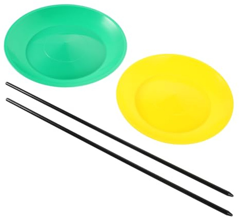 Gogogmee Jonglierteller Satz für Kinder und Erwachsene mit Stäben Langlebig Benutzerfreundlich Bühnen Jonglierspielzeug für Zirkus und Anfänger