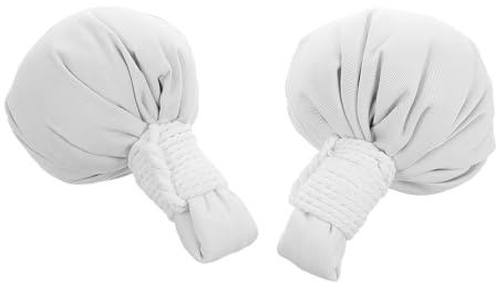 LALADEFIEE Lot de 2 Boules de Massage Thaï aux Herbes Blanches en Coton pour Spa, Relaxation Musculaire Profonde, Soulagement du Stress, Usage Bureau et Gym