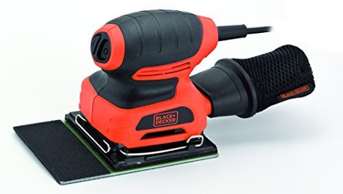 Stella Trading KA401LA-QS Levigatrice Orbitale 1/4 di Foglio con Piastra per Persiane, Senza Valigetta, 170 W, 230 V, Arancione/Nero