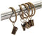 Miya@ hochwertige 30 Packung Metall Vorhang Clip Ringe Gardinenringe mit Clip Drapery Vorhang Ringe mit Clip (Bronze)