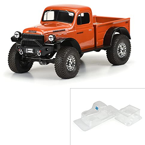 1/10 1946 Dodge Power Wagon Clear Body 12.3 (313mm) WB Crawlers