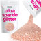 Hemway Ultra Sparkle Glitter - Rose Gold | Chunky Metallic Flakes for Resin & Epoxy Crafts | Supplies for Tumblers, Festival, Hair, Face, Body, Eye & Nail Art Decoration | 100 g