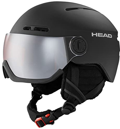 HEAD KNIGHT Visier Skihelm für Erwachsene, Unisex, Black, XL/XXL