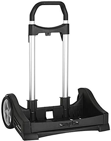 Aurora Store Carrello per Zaino Pieghevole Completamente SAFTA Trolley Nero Porta Cartella