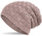 Hatstar Warme gefütterte Feinstrick Damen Beanie Herren Mütze | mit Flecht Muster und sehr weichem Fleece Innenfutter | Unisex Wintermütze weich & warm (5 | Altrose)