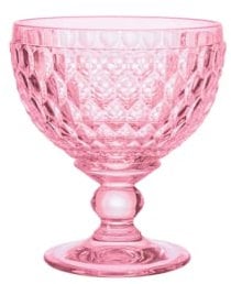 Villeroy und Boch - Boston col. Sektschale rose, extravagantes, formschönes Glas für Sekt und Champagner, Kristallglas, rosa, 400 ml