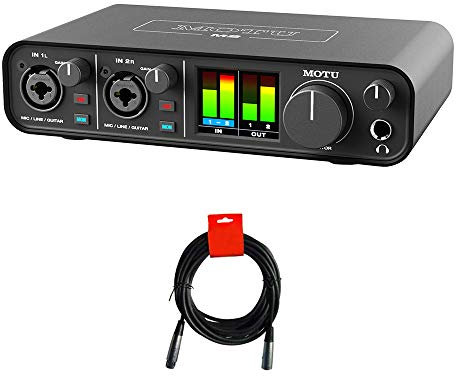 Motu Interfaccia audio USB-C M2 2x2 con cavo XLR-XLR Bundle