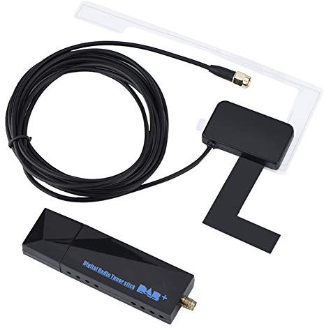 Récepteur Radio Numérique Dab/Dab + de Voiture, Mini Port USB Diffusion Audio Numérique Dab Dab + Adaptateur de Récepteur Radio avec Antenne pour Système de Voiture