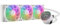 UNYKAch Refrigeración Líquida CPU AQUASTORM White 360 Bomba Silenciosa, Display para Controlar Temperatura de CPU y Tres Ventiladores RGB con Sensor PWM