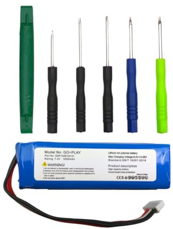 Akku kompatibel mit Harman Kardon CP-HK06, GSP1029102 01 - Li-Polymer 3000mAh - für Go Play, Go Play Mini, Go+ Play