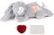 pet prime Dog Heart Beat Puppy Plush Rabbit Toy with Warmer Bag, Pet Soft Anxiety Puppy Relief Toy for Dogs(Gray Rabbit)
