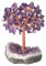 Nupuyai Améthyste Arbre de Vie en Pierre sur Base de Géode Naturelle, Feng Shui Arbre de Cristal Fait à la Main pour Décoration Intérieure et Reiki Chakra