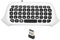 ciciglow Teclado Controlador para Series, TYX-586 Teclado Inalámbrico para Juegos Chatpad con Sonido Y Conector para Auriculares para Series X Series S One One S(Blanco)
