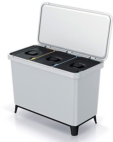 Recycling-Sortiersystem 3x10L Farbe weiß KEDEN