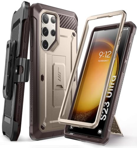 SUPCASE Unicorn Beetle Pro Series Schutzhülle für Samsung Galaxy S23 Ultra 5G (2023 Version), doppellagig, robust, Ständer ohne Displayschutzfolie (FDE)
