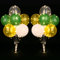 AUAUY 2 Stück Tisch Ballon Stand Kit, Wiederverwendbar Ballonständer, Luftballons Ständer Halter mit 16 Ballon und 2 Lichtern für Geburtstag Partydekorationen, Hochzeitsdekorationen, Feste und Partys