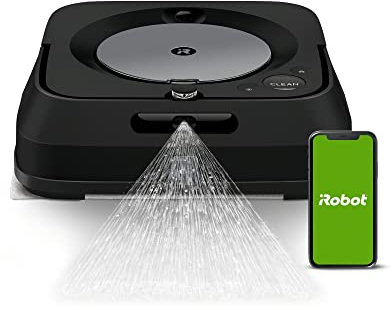 iRobot Braava Jet m6 6113 Ultimate Robot Mop - Conexión Wi-Fi, pulverización de chorro de precisión, mapeo inteligente, compatible con Alexa, ideal para múltiples habitaciones, recargas y