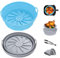 Mocraft Silicone Air Fryer Liners 8 inch Round Air Fryer Accessories Foldable Silicone Basket Replacement of Parchment for Air Fryer,Oven,Microwave